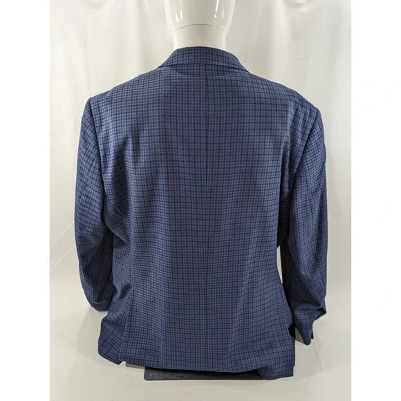 Pronto‎ Uomo PlatinumBlazer Sport Coat Two Button Wool Suit Jacket 48R Wool